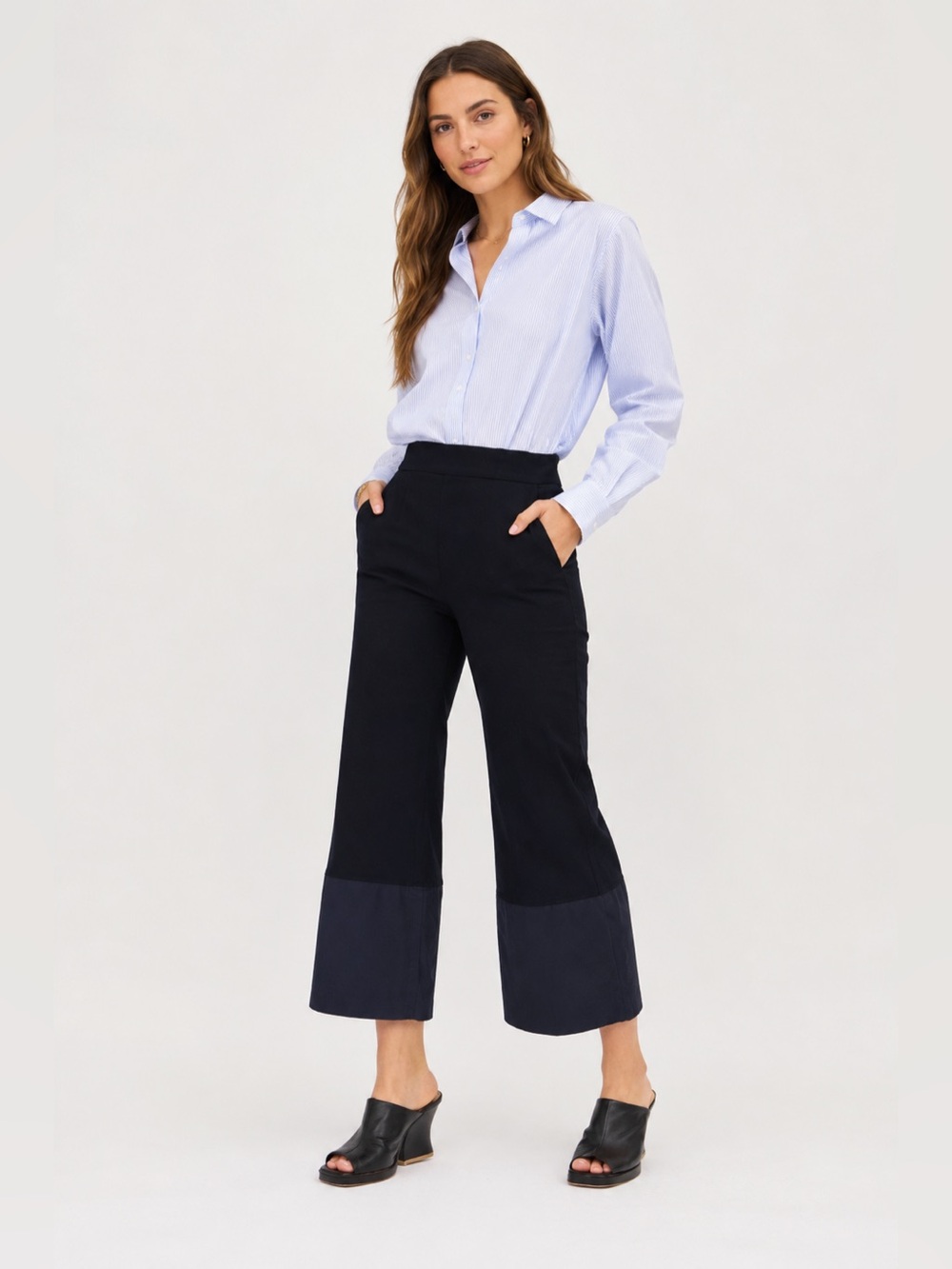 SEE BY CHLOE NAVY FLARE PANT SIZE 36 (size 4)